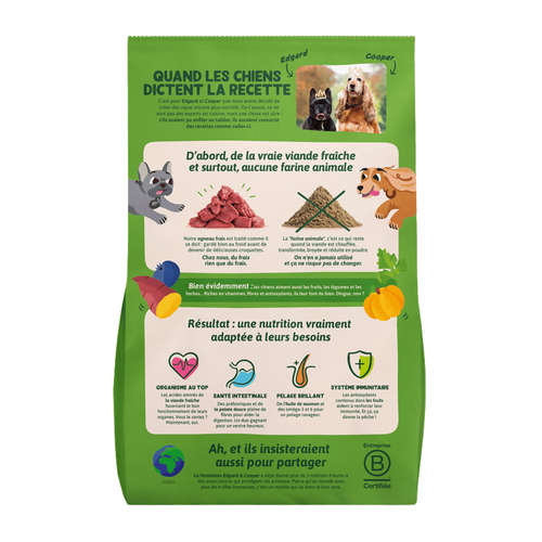 Visuel 2 du produit Croquettes pour chien adulte à l'agneau sans céréales Edgard & Cooper - 2,5 kg
