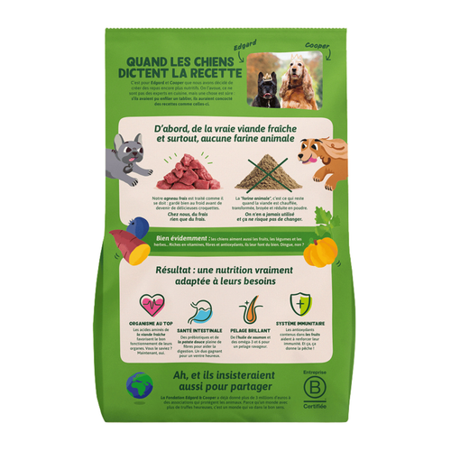 Visuel 2 du produit Croquettes pour chien adulte à l'agneau sans céréales Edgard & Cooper - 12 kg