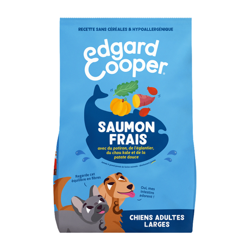 Visuel 1 du produit Croquettes pour chien adulte au saumon sans céréales Edgard & Cooper - 12 kg