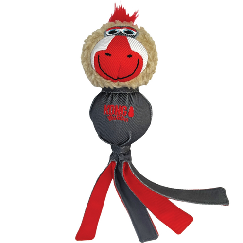 Visuel 2 du produit Jouet pour chien coloris rouge Wubba Zoo Mandrill Kong - Taille L