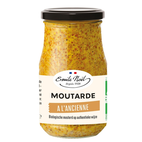 Visuel 1 du produit Moutarde à l'ancienne bio en pot de 350 g