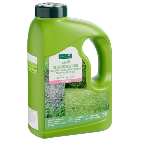 Visuel 1 du produit Graines de gazon à semer de regarnissage pour rénovation botanic® - 1 kg