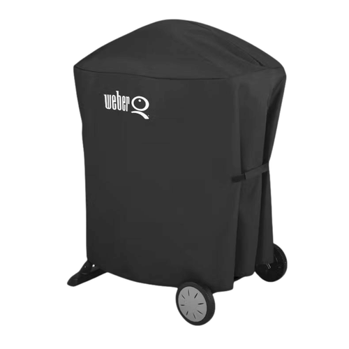 Visuel 1 du produit Housse pour plancha Weber Q1000N et Q2000N avec chariot coloris noir en polyester Weber