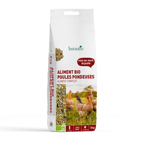 Visuel 1 du produit Aliment complet bio pour poules pondeuses 8 kg