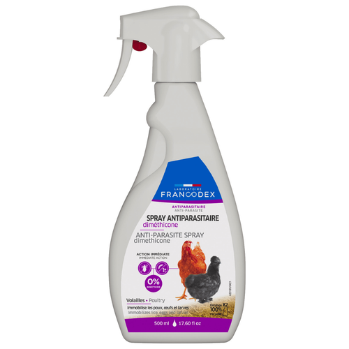 Visuel 1 du produit Spray antiparasitaire pour volaille Francodex - 500 ml