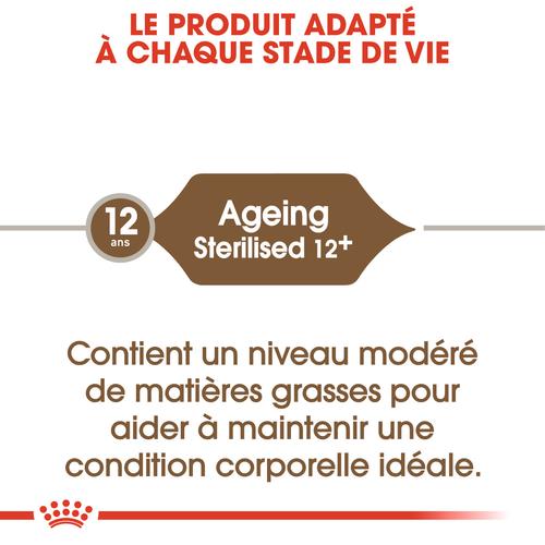 Visuel 6 du produit Croquettes pour chat senior stérilisé Royal Canin Ageing Sterilised 12+ - 4 kg