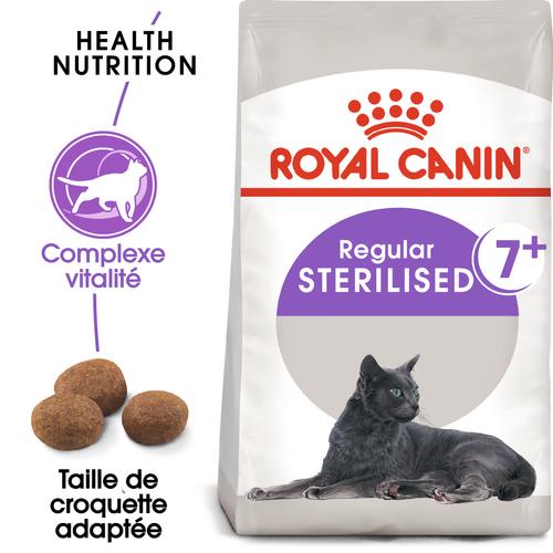 Visuel 2 du produit Croquettes pour chat stérilisé Royal Canin Sterilised 7+ - 3,5 kg