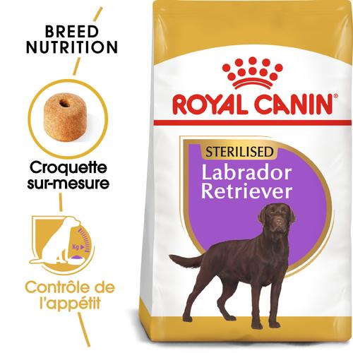 Visuel 3 du produit Croquette pour chien adulte stérilisé Labrador Royal Canin - 12 kg