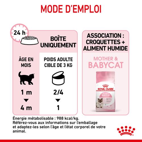 Visuel 7 du produit Pâtée pour chatte en gestation ou allaitante et chaton Mousse Royal Canin Babycat Instinctive - 195 g