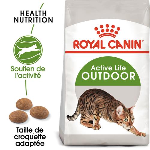 Visuel 2 du produit Croquettes pour chat adulte d'extérieur Royal Canin Outdoor - 4 kg