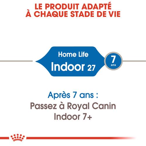 Visuel 6 du produit Croquettes pour chat adulte d'intérieur Royal Canin Indoor 27 - 4 kg