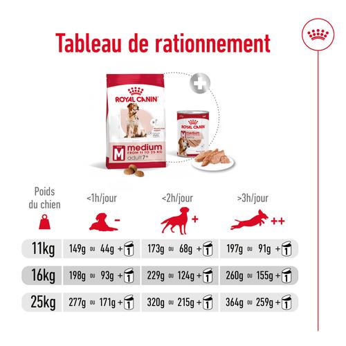 Visuel 7 du produit Croquettes pour chien de taille moyenne mature Royal Canin Medium Adult 7+ - 4 kg