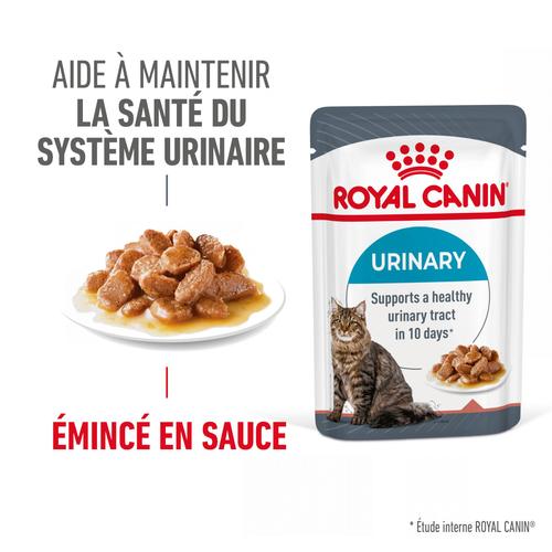 Visuel 3 du produit Pâtées pour chat adulte émincés en sauce Royal Canin Urinary Care - 12 x 85 g