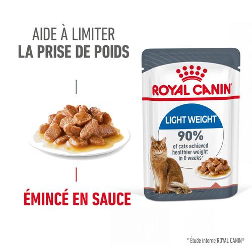 Visuel 3 du produit Pâtées pour chat adulte en sauce allégées Royal Canin Ultra Light - 12 x 85 g