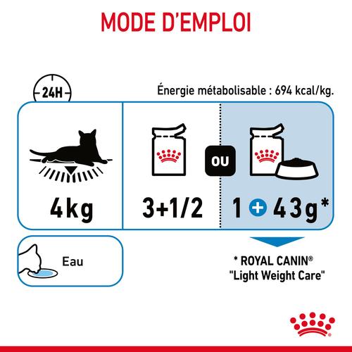Visuel 9 du produit Pâtées pour chat adulte en sauce allégées Royal Canin Ultra Light - 12 x 85 g