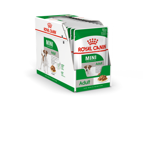 Visuel 1 du produit Pâtées pour chien adulte de petite taille Royal Canin Mini Adult - 12 x 85 g