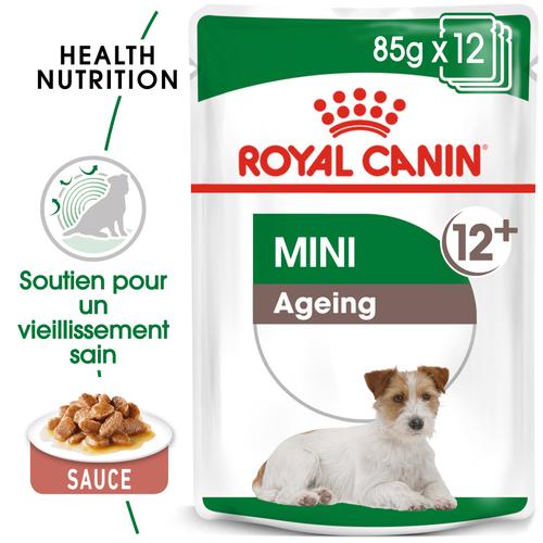 Visuel 3 du produit Pâtées pour chien senior de petite race en sauce Royal Canin Mini Ageing 12+ - 12 x 85 g