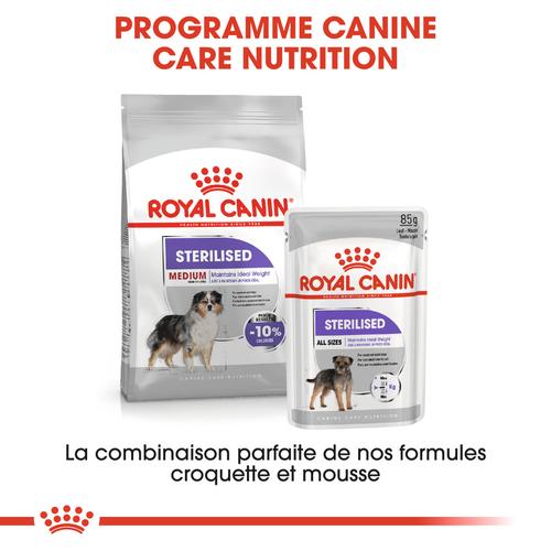 Visuel 4 du produit Croquettes pour chien adulte stérilisé de taille moyenne Royal Canin Medium Sterilised Adult - 12 kg