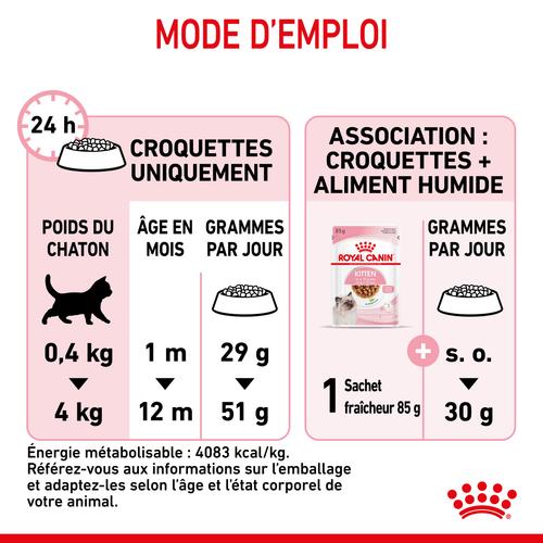 Visuel 8 du produit Croquettes pour chaton Royal Canin Kitten Croissance - 2 kg