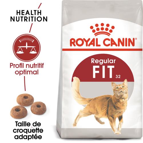 Visuel 2 du produit Croquettes pour chat adulte avec une activité modérée et accès à l’extérieur Royal Canin Fit 32 - 4 kg
