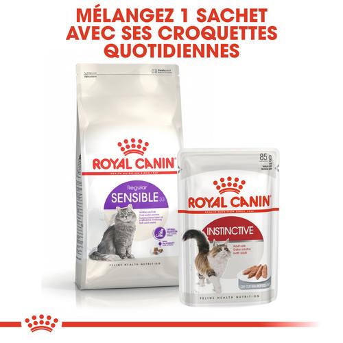 Visuel 3 du produit Croquettes pour chat adulte avec une sensibilité digestive Royal Canin Sensible 33 - 2 kg