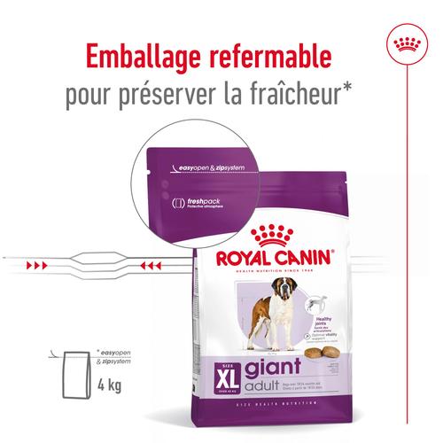Visuel 10 du produit Croquettes pour chien adulte de grande taille Royal Canin Giant Adult - 15 kg