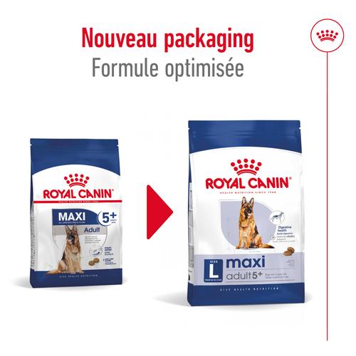 Visuel 9 du produit Croquettes pour chien adulte de grande taille Royal Canin Maxi Adult 5+ - 15 kg