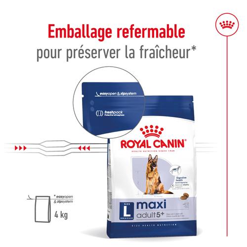 Visuel 10 du produit Croquettes pour chien adulte de grande taille Royal Canin Maxi Adult 5+ - 15 kg