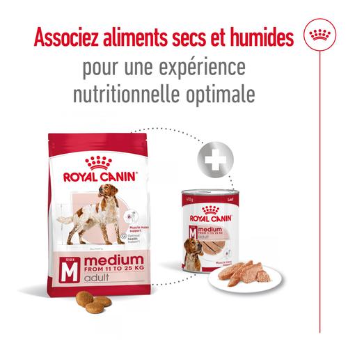 Visuel 6 du produit Croquettes pour chien adulte de taille moyenne Royal Canin Medium Adult - 3 kg