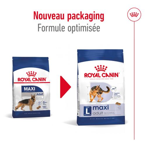 Visuel 9 du produit Croquettes pour chien adulte de grande race Royal Canin Maxi Adult - 12 kg