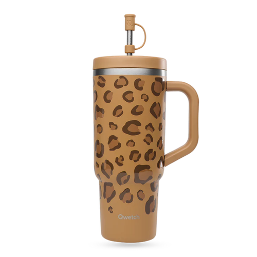Visuel 1 du produit Cup nomade isotherme Travel Cup Wild en inox coloris marron Qwetch - 900 ml