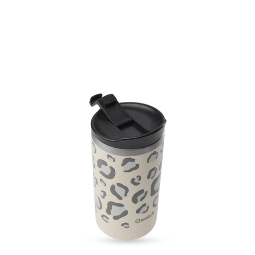 Visuel 2 du produit Mug de voyage isotherme travel mug Wild en inox coloris beige Qwetch - 350 ml