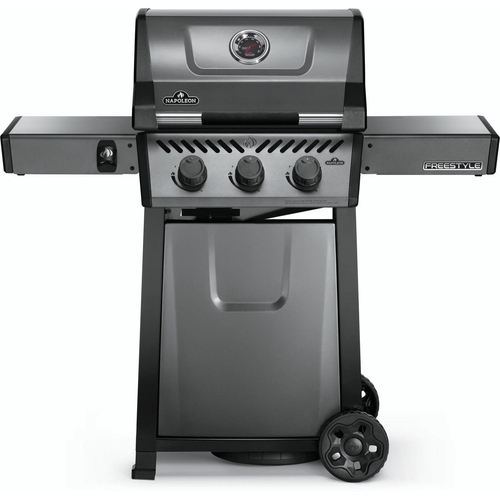 Visuel 3 du produit Barbecue gaz 3 brûleurs coloris gris Freestyle Napoléon - 132 x 64 x 116 cm
