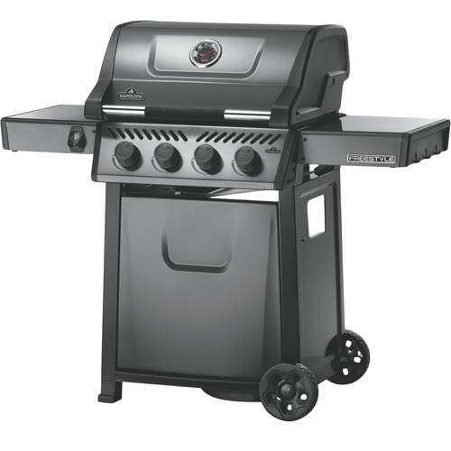 Visuel 2 du produit Barbecue gaz 4 brûleurs coloris gris Freestyle Napoléon - 132 x 64 x 116 cm