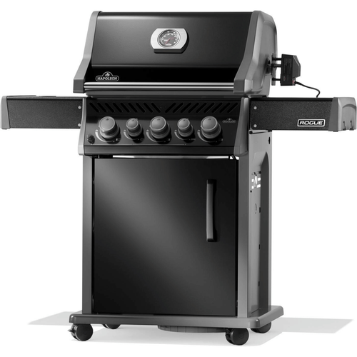 Visuel 1 du produit Barbecue gaz Rogue avec 3 brûleurs et réchaud latéral coloris noir Napoléon - 130 x 64 x 122 cm