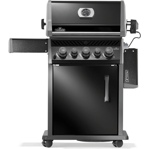Visuel 3 du produit Barbecue gaz Rogue avec 3 brûleurs et réchaud latéral coloris noir Napoléon - 130 x 64 x 122 cm