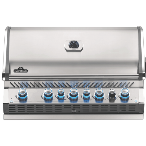 Visuel 1 du produit Barbecue gaz encastrable en inox Napoléon Bipro 665 5 brûleurs - 106 x 65 x 43 cm