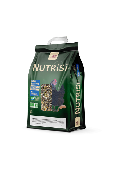 Visuel 1 du produit Menu pour poules pondeuses bio Gasco Nutrisi - 6 kg