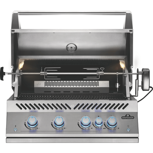 Visuel 4 du produit Barbecue gaz encastrable inox Napoléon Big 32 4 brûleurs - 85,1 x 70,1 x 61 cm