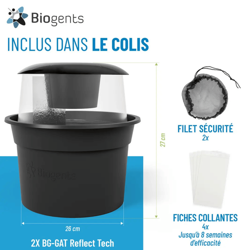 Visuel 6 du produit Piège d'extérieur à moustiques tigre coloris noir Biogents BG-GAT