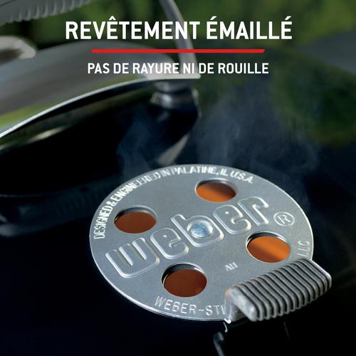Visuel 4 du produit Barbecue charbon Performer Premium coloris noir en acier émaillé Weber - Ø 57 x 110,5 x 76,2 cm