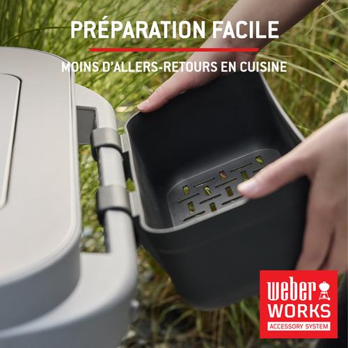 Visuel 11 du produit Barbecue charbon Performer Premium coloris noir en acier émaillé Weber - Ø 57 x 110,5 x 76,2 cm