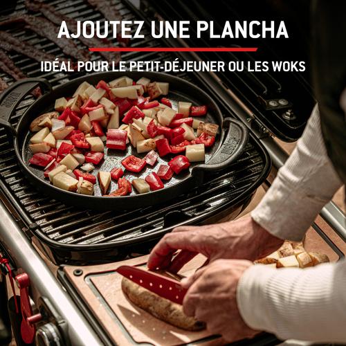 Visuel 4 du produit Barbecue gaz Traveler coloris noir en acier émaillé Weber -  94 x 49 x 66 cm