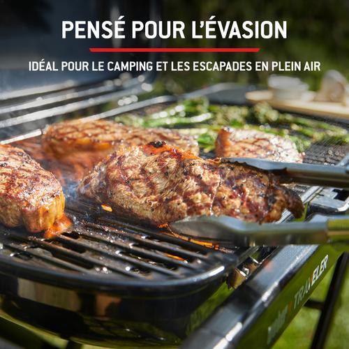 Visuel 11 du produit Barbecue gaz coloris noir Weber Traveler Stealth - 111 x 94 x 58 cm