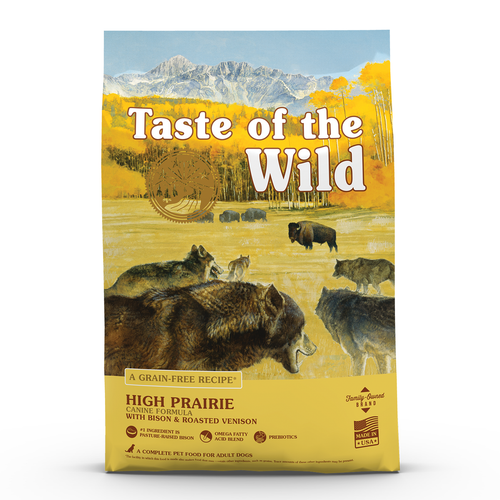 Visuel 1 du produit Croquettes pour chien adulte sans céréales bison et gibier rôti Taste of the Wild High Prairie - 2 kg
