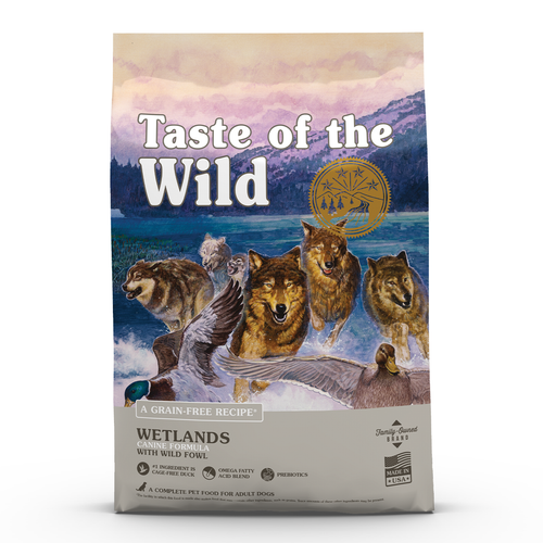 Visuel 1 du produit Croquettes pour chien adulte sans céréales canard Taste of the Wild Wetlands - 12,2 kg