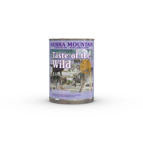 Visuel 1 du produit Pâtée pour chien adulte sans céréales agneau rôti Taste of the Wild Sierra Mountain - 390 g