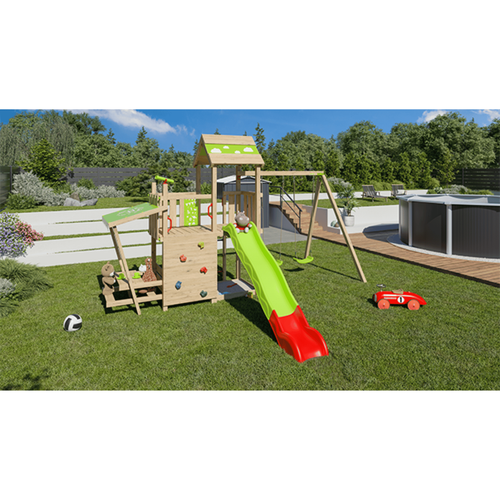 Visuel 3 du produit Aire de jeux Aléo by Trigano en bois Zesty Xpression - H 2,20 m