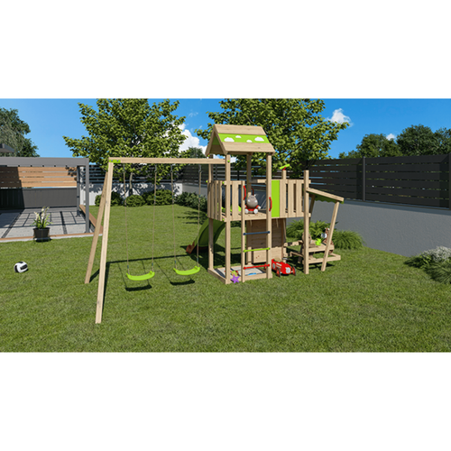 Visuel 4 du produit Aire de jeux Aléo by Trigano en bois Zesty Xpression - H 2,20 m