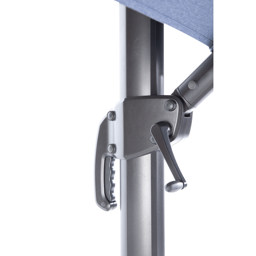 Visuel 5 du produit Parasol déporté en toile bleu jean chiné MWH - 3x3m